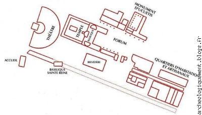 Plan de la ville gallo-romaine